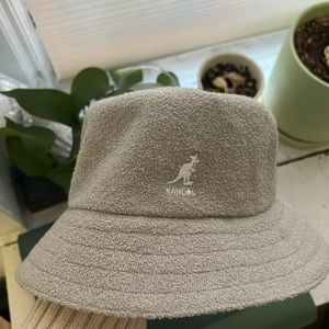 Light grey Kangol bucket hat